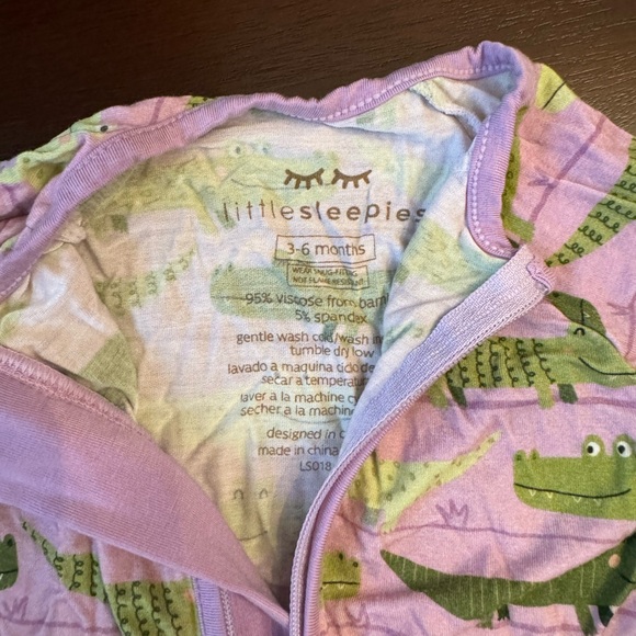 Little Sleepies Zippy - rare purple crocodiles - Picture 2 of 2